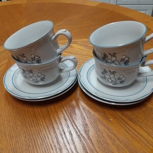■VINTAGE Covington Avondale Stoneware Teacup Saucers  Size:OS